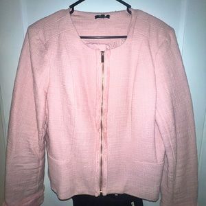 Women’s Blush blazer. Gold details